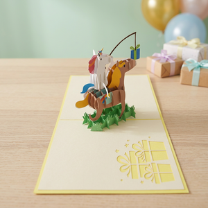 El Más Vendido: Arte de Papel 3D Pop Personalizado de Pony para Cumpleaños, Hecho a Mano en Vietnam, Estilo Romántico, Imitación Antigua, Decoración del Hogar - Product Image 4