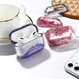 Simple venta al por mayor adecuado para <span class=keywords><strong>AirPods</strong></span> funda para auriculares de <span class=keywords><strong>segunda</strong></span> generación carcasa dura arena movediza funda para auriculares Bluetooth - Product Image 2