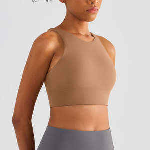 Sujetador deportivo con logotipo personalizado para gimnasio y Yoga, ropa de entrenamiento para mujer, espalda cruzada de alto impacto, acolchado, forro polar térmico - Product Image 6