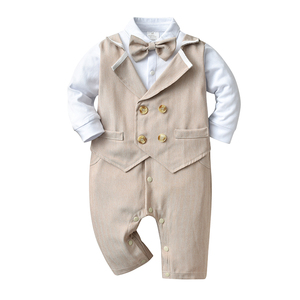 Tenues de mariage modernes pour bébé garçon, Costume garçon, barboteuse une pièce, vêtements - Product Image 2