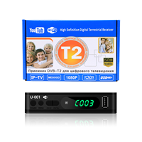 Decodificador Digital DVB T2 1080P para Malasia y Rusia, MPEG 4 TDT con Sistema Operativo FTA