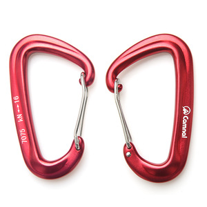 ตะขอเกี่ยวนิรภัยอลูมิเนียม Camnal 16K N Type D สำหรับปีนเขาอุปกรณ์กลางแจ้ง - Product Image 1