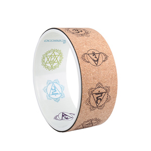Logotipo personalizado Respetuoso con el medio ambiente Fitness <span class=keywords><strong>Yoga</strong></span> Back Roller Low MOQ Estiramiento Cork TPE <span class=keywords><strong>Yoga</strong></span> Wheel - Product Image 3