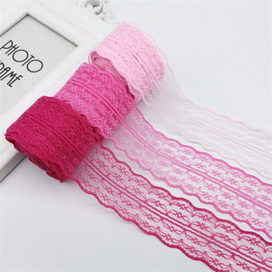 Vente en gros de dentelle au crochet multicolore de <span class=keywords><strong>4</strong></span>.5cm de haute qualité avec ruban tissu d'habillage de ruban de dentelle blanche - Product Image 4