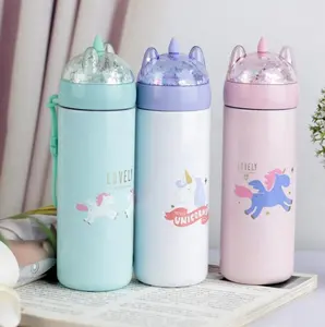 Cute Unicorn water bottle / kids stainless steel water bottle