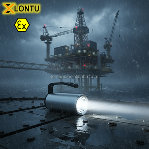 Linterna a Prueba de Explosiones Lontu 3x3W Ultra Brillante |   Linterna de Búsqueda LED Recargable y Portátil |   Certificado de Seguridad a Prueba de Agua IP68 - Product Image 4