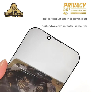 Protecteur d'écran de confidentialité à couverture complète pour iPhone 14 15 16 <span class=keywords><strong>Pro</strong></span> Max Film de protection en verre trempé anti-espion pour iPhone X XR XS Max - Product Image 5
