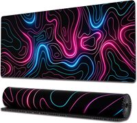 Tapis de souris de jeu personnalisé de haute qualité avec base en caoutchouc antidérapante, design liquide, sublimation pour le bureau