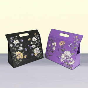 Caja de Regalo Plegable Portátil, Caja Plegable de una Pieza con Asa para Perfume, <span class=keywords><strong>Embalaje</strong></span> Personalizado para <span class=keywords><strong>Exportación</strong></span> - Product Image 6