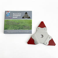 Nouvelle tondeuse autoportée à lame rotative 3 dents, tête de coupe pour irrigateur, hauteur de coupe maximale 4 pouces, noire