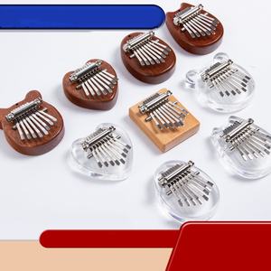 Kalimba miniature en bois massif de haute qualité, 8 tons, piano à pouce portable, instrument de musique - Product Image 2