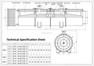 Ventilateur antidéflagrant professionnel FBD à aspiration latérale, faible niveau sonore, pour la sécurité minière et l'ingénierie des tunnels - Product Image 6