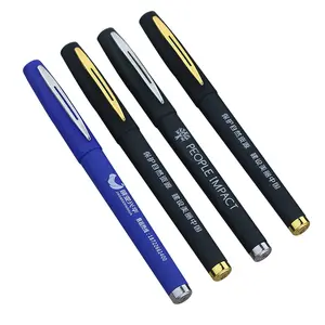 Hot Sale 2022 Promotional Custom Logo Colorful Gel Ink Mini Office Paper Writing black Plastic Ball Point Pen