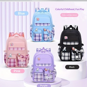 <span class=keywords><strong>Sac</strong></span> d'école, best-sellers transfrontaliers, sacs à dos, sacs d'école à carreaux en <span class=keywords><strong>forme</strong></span> d'arc, sacs à dos pour filles, sacs à repas et trousses à crayons - Product Image 4