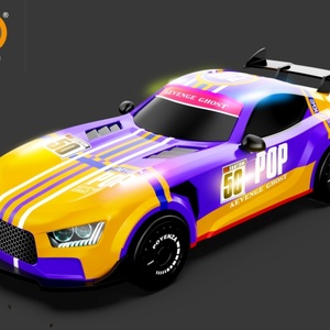 Coches RC de Alta Velocidad a Escala 1/20, Modelo Eléctrico, Juguete de Acrobacias sobre Riel, Potente Derrape en las Cuatro Ruedas, Carreras para Niños, Incluye Control Remoto - Product Image 4
