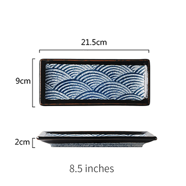 8.5 inch rectangle plate