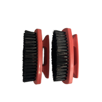 Ensemble de 2 mini-brosses à poils avec manche en plastique, brosses de nettoyage portatives