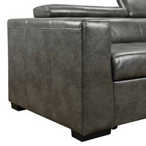 Divano Letto Reclinabile in Tessuto Stile Europeo Moderno con Contenitore, per Soggiorno, Scuola, Villa, Grigio Scuro - Vendita all'Ingrosso Diretta dalla Fabbrica - Product Image 3