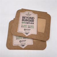 FSC Chine Gros Logo Personnalisé CMJN Impression Carton Burger Fast Food Hamburger Emballage Kraft Papier Manchon Boîte