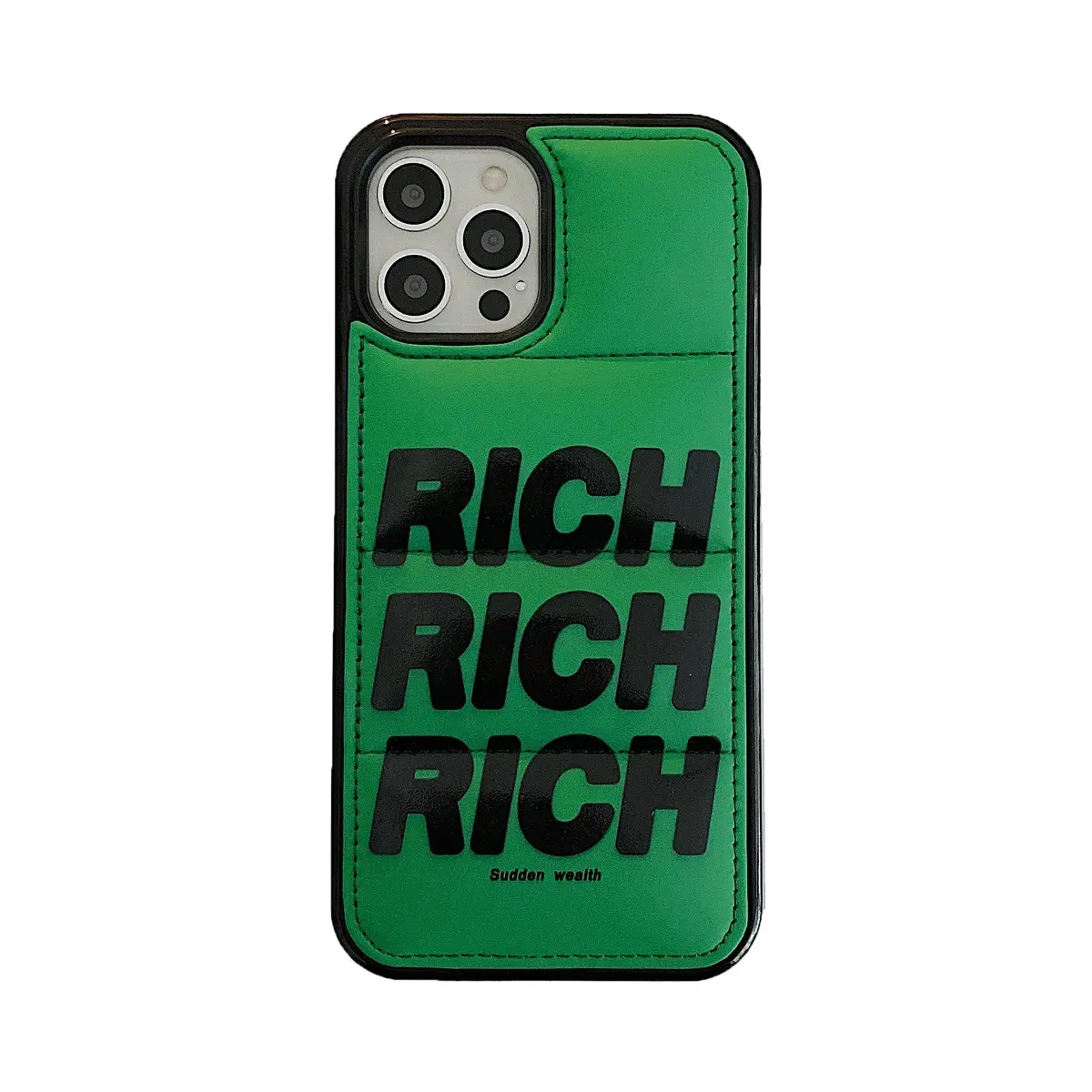 New Green Rich Soft Silica Gel Fashion Cartoon Cover ins Phone Case For iPhone 14 Pro Max Shockproof Soft TPU Mobile Phone Cases