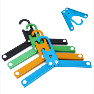 En aluminium petit mini pliable portable voyage en plein air randonnée camping pliant vêtements cintres - Product Image 2