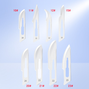 Hojas de bisturí quirúrgico desechables estériles numeradas 10, 11, 12, 15, 20, 21, 22, 23 para uso médico - Product Image 1