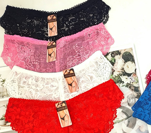 Culottes en dentelle florale sexy pour femmes, taille unique, confortables, extensibles et respirantes, vente en gros, 0,26 $ LAS237 - Product Image 2