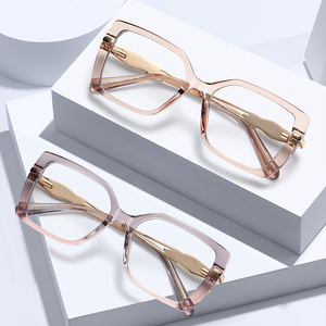 MS 82320 2025 nuevas monturas de anteojos para mujer TR90 + gafas rectangulares de Metal gafas de bloqueo de luz azul óptica Lunettes De Luxe - Product Image 2