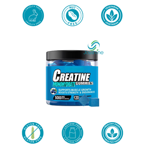 Gomitas de Creatina Monohidratada <span class=keywords><strong>Natural</strong></span> OEM, Antioxidantes, Suplementos para el Desarrollo Muscular, para Antes del Entrenamiento, para Mujeres y Hombres Adultos - Product Image 4