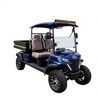 Voiture de golf électrique tout-terrain certifiée CE pour 2 passagers, chariot de golf utilitaire avec benne de chargement