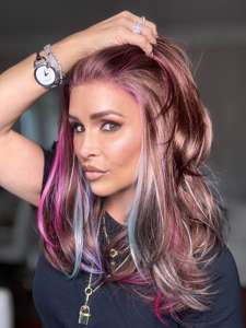 Best Selling 16Inch Fashion Rainbow Colors Synthetic <b>Wig</b> Layered Cosplay Heat Resistant <b>Halloween</b> Party <b>Wig</b> - Product Image 2