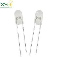 Diodes LED transparentes de 5 mm sans bordure, couleur unique rouge, orange, jaune, vert, bleu, lampe LED