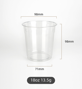 Tùy chỉnh kích thước/Logo bán buôn cốc nhựa 98mm 12oz 14oz 16oz 18OZ 20oz 24oz rõ ràng dùng một lần Pet uống lạnh ly có nắp đậy - Product Image 4