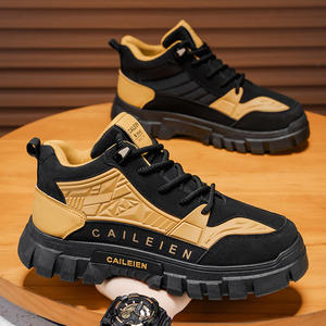 Bottes hautes pour hommes MA95, nouvelles bottes de randonnée d'automne, style britannique rétro, imperméables, antidérapantes, à semelle épaisse, résistantes à l'usure, bottes de travail - Product Image 4