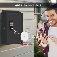 Boîte aux lettres numérique Smart Drop Post E-Lock Boîte aux lettres murale en métal de grande capacité résistante aux intempéries pour revêtement en poudre extérieur