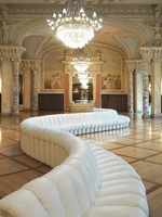 Gebogene S-förmige Sofas Wohnzimmer möbel Designer Hotel Club Leder Modulares Sofa garnitur Modernes Massivholz 1 Set CN;GUA