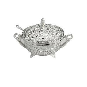Utensilios De Cocina De Arabia Saudita, Recipiente Redondo De Metal Chapado En Oro Para - Product Image 3