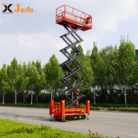 Piattaforma di Lavoro Aerea con Cingoli in Gomma 4WD e Stabilizzatori, Azionamento Idraulico, in Vendita