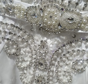 Vestido de Novia de Encaje Blanco para Mujer, Diseño Elegante 2025, Personalizado con Perlas y Mangas con Cuentas, Vestido de Novia de Lujo para Damas - Product Image 4