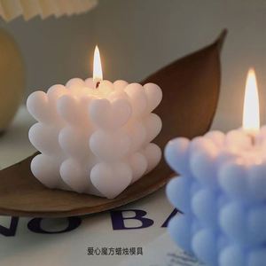Molde de Silicona 3D en Forma de Corazón para Velas Aromáticas Hechas a Mano, Molde para Hacer Velas en Forma de Corazón, Molde para Chocolate, Jabón y Resina - Product Image 1