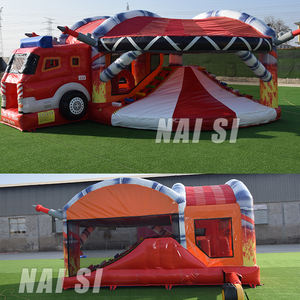 Vendita calda Multiplayer <span class=keywords><strong>XL</strong></span> pompiere casa di rimbalzo salto gonfiabile castello gonfiabile <span class=keywords><strong>scivolo</strong></span> per bambini all'aperto - Product Image 1