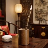 Pinceau de calligraphie en poils de chèvre multi-spécifiques, boîte en bois personnalisée OEM, fourniture mondiale pour galeries d'art