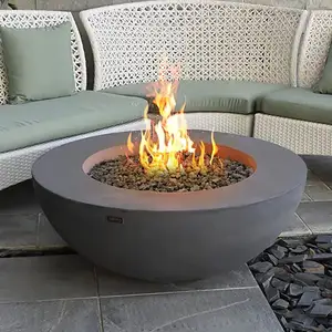 탁상 에탄올 벽난로 뜨거운 판매 야외 콘크리트 테이블 화재 구덩이 그릇 Smores 메이커 버너 정원 바이오 벽난로