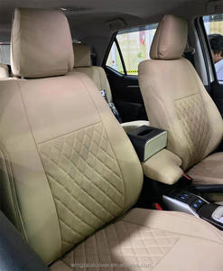 WING Tam Set Yüksek Kaliteli Araba İç Aksesuarları Basit PVC/PU Deri Araba Koltuk Kılıfı <span class=keywords><strong>Toyota</strong></span> <span class=keywords><strong>Fortuner</strong></span> için - Product Image 2