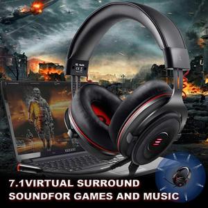 Tai nghe chơi game có dây chất lượng cao Tai nghe chơi game có nắp tai Tai nghe chơi game có mic - Product Image 3