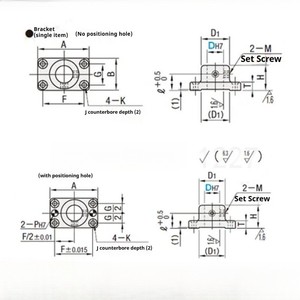 Base de Instalación para Mecanismo de Fijación MISSDAKE OEM ODMASTF, Soporte Cuadrado Tipo <span class=keywords><strong>Farland</strong></span> con Orificio Pasante, Producto Individual, Ca - Product Image 4