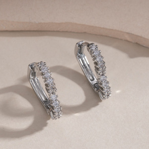 Boucles d'oreilles en forme de cœur en alliage de cuivre plaqué or 14 carats, bijoux tendance, cadeau - Product Image 2