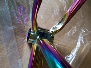 26 "La cromoly tierra saltar bicicleta marco Marco de <span class=keywords><strong>aceite</strong></span> colorido Arco Iris marco - Product Image 4