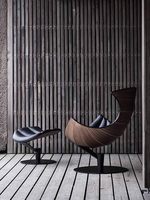 Chaise longue Lobster en cuir véritable, design décontracté, luxe léger, moderne, haut de gamme, meubles de salon pour la maison