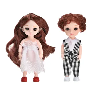 New products little boy doll and 6 inch silicon girl doll toy with Bicycle